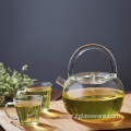 Coffee Tea Leaf Microwave Oven Glass Teapot